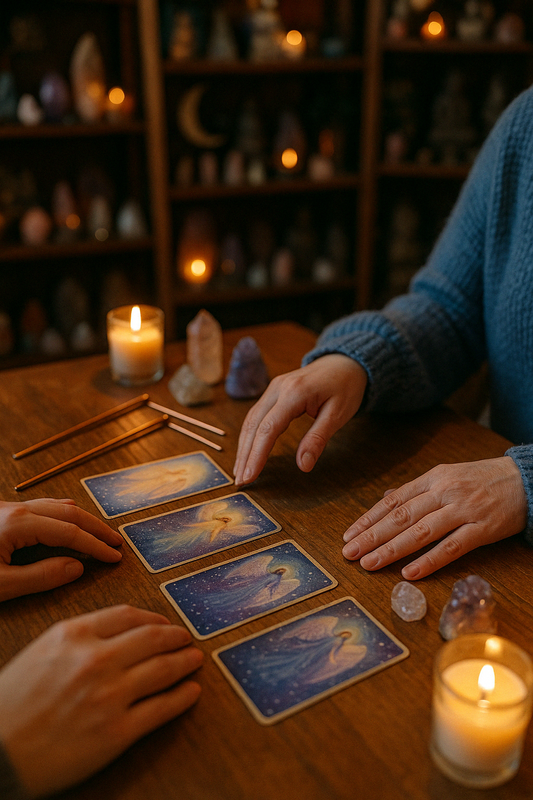 Ethereal light and stars illustration placeholder